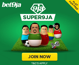 Register at Bet9ja using the promotion code YOHAIG for a N100,000 welcome bonus